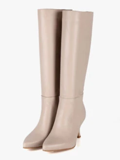 Stivali In Pelle Da Donna - Taupe -Laura Biagiotti Italia stivali in pelle da donna 519333