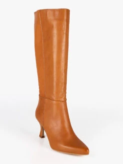 Stivali In Pelle Da Donna - Cammello