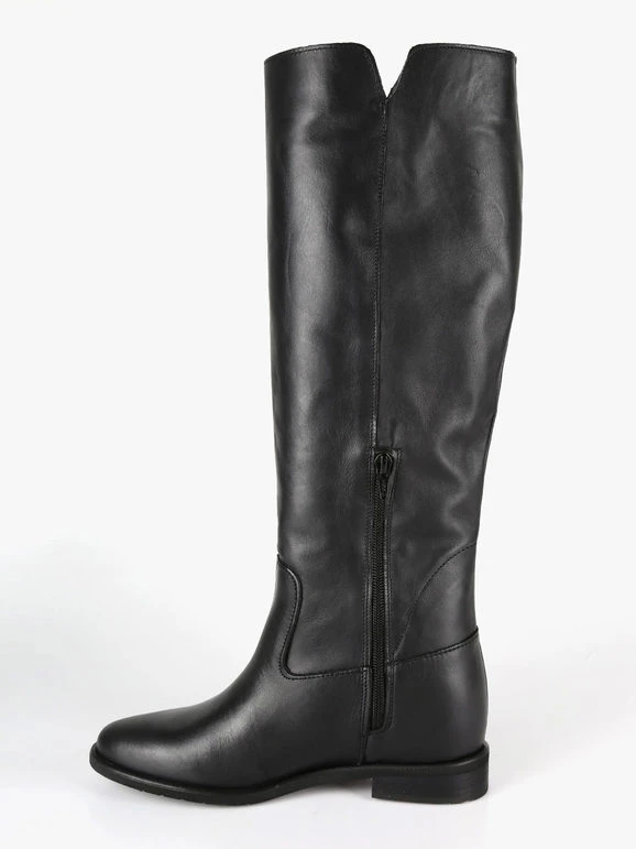 Stivali In Pelle Donna Con Borchie - Nero 5 Stivali In Pelle Donna Con Borchie - Nero - immagine 5