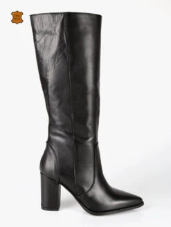 MADE IN ITALY Stivali In Pelle Donna Con Tacco - Nero -Laura Biagiotti Italia stivali in pelle donna con tacco 469967