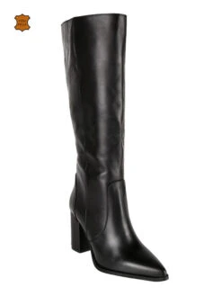 MADE IN ITALY Stivali In Pelle Donna Con Tacco - Nero -Laura Biagiotti Italia stivali in pelle donna con tacco 470132