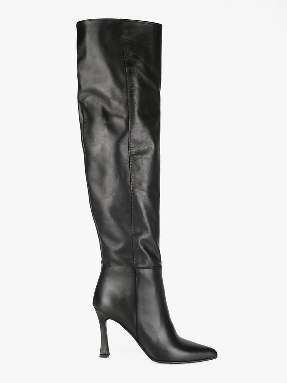 Solada Stivali In Pelle Donna Sopra Al Ginocchio 4 Solada Stivali In Pelle Donna Sopra Al Ginocchio - immagine 4