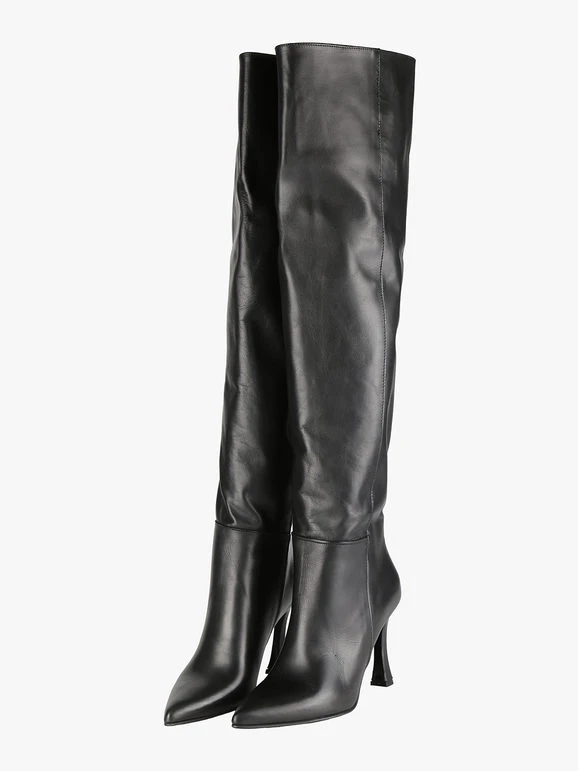 Solada Stivali In Pelle Donna Sopra Al Ginocchio 3 Solada Stivali In Pelle Donna Sopra Al Ginocchio - immagine 3