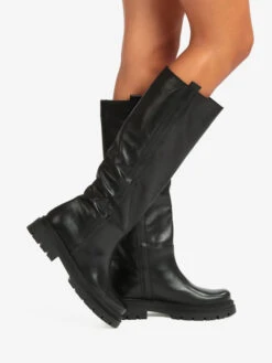 Stivali In Pelle Donna - Nero