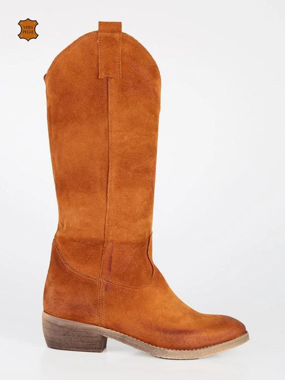 Made In Italy Stivali In Pelle Scamosciata Da Donna 3 Made In Italy Stivali In Pelle Scamosciata Da Donna - immagine 3