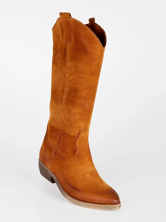 Made In Italy Stivali In Pelle Scamosciata Da Donna 1 Made In Italy Stivali In Pelle Scamosciata Da Donna