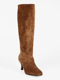 Solada Stivali In Pelle Scamosciata Donna Con Tacco
