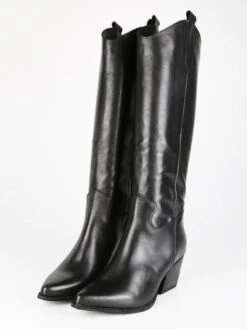 Stivali In Pelle Texani Da Donna - Nero -Laura Biagiotti Italia stivali in pelle texani da donna 455594