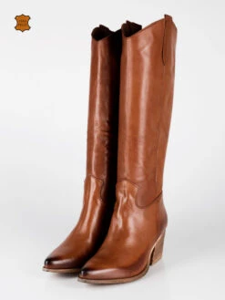 Stivali In Pelle Texani Da Donna - Cuoio -Laura Biagiotti Italia stivali in pelle texani da donna 469498