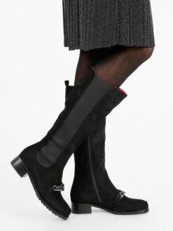 Braccialini Stivali Neri Con Catena