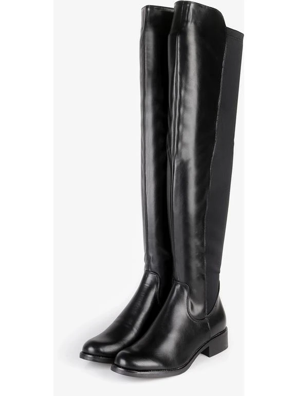 Solada Stivali Neri In Ecopelle E Tessuto 3 Solada Stivali Neri In Ecopelle E Tessuto - immagine 3