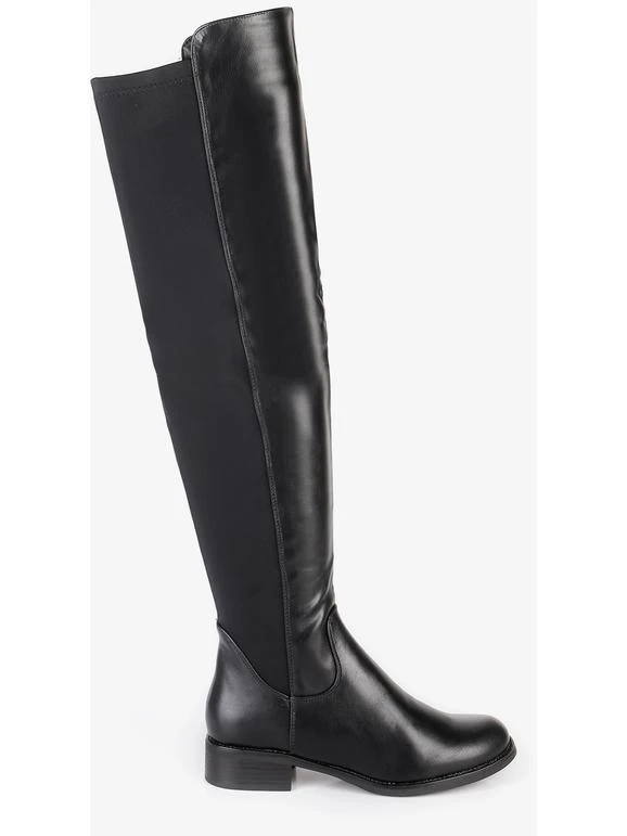 Solada Stivali Neri In Ecopelle E Tessuto 5 Solada Stivali Neri In Ecopelle E Tessuto - immagine 5