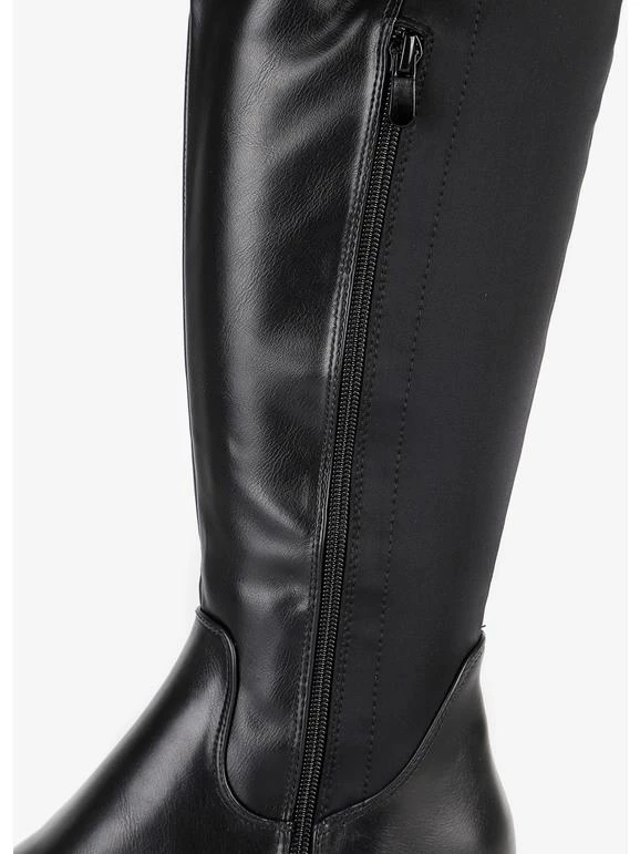 Solada Stivali Neri In Ecopelle E Tessuto 8 Solada Stivali Neri In Ecopelle E Tessuto - immagine 8