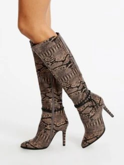 Laura Biagiotti Stivali Scamosciati A Punta Con Tacco A Spillo - Marrone