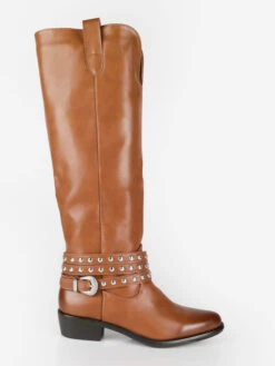 Stivali Texani Con Borchie - Marrone 9 Stivali Texani Con Borchie - Marrone -Laura Biagiotti Italia stivali texani con borchie 485469