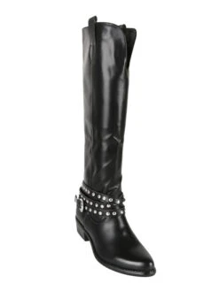 Stivali Texani Con Borchie - Nero -Laura Biagiotti Italia stivali texani con borchie 485605