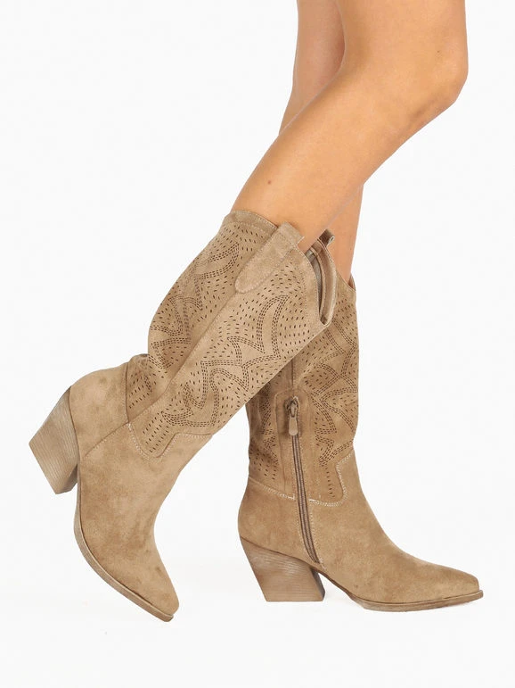 Dame Rose Stivali Texani Con Tacco Da Donna 1 Dame Rose Stivali Texani Con Tacco Da Donna