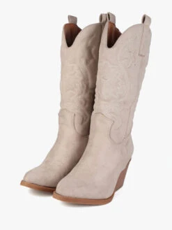 Stivali Texani Da Donna - Beige 8 Stivali Texani Da Donna - Beige -Laura Biagiotti Italia stivali texani da donna 599233