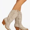 Stivali Texani Da Donna - Beige