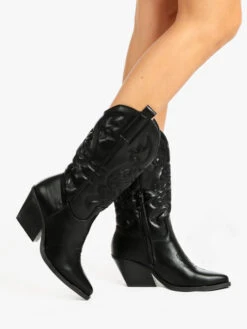 Stivali Texani Da Donna - Nero