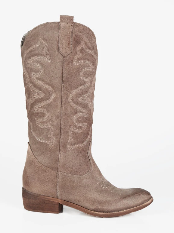 Solada Stivali Texani In Pelle Scamosciata Da Donna 4 Solada Stivali Texani In Pelle Scamosciata Da Donna - immagine 4