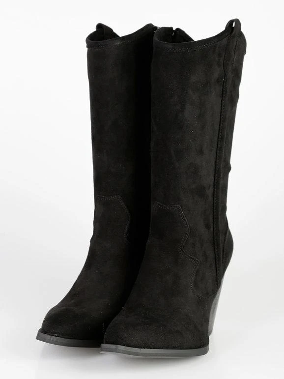 Queen Helena Stivali Texani Scamosciati A Punta 3 Queen Helena Stivali Texani Scamosciati A Punta - immagine 3